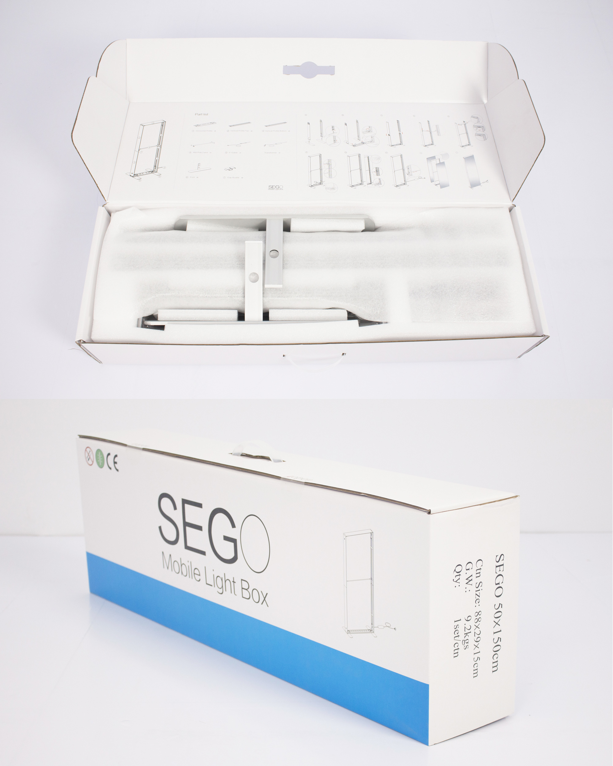 SEGO Lightbox 50*150cm Color Box
